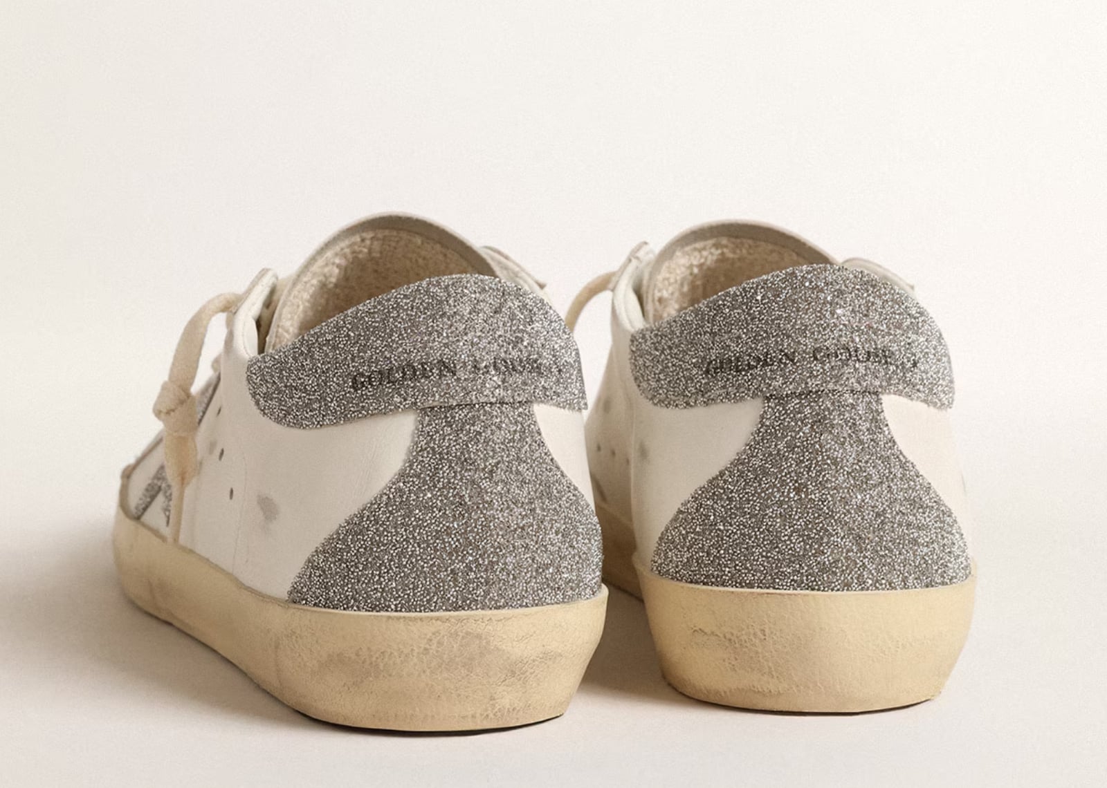 GOLDEN GOOSE SUPER-STAR SILVER SWAROVSKI CRYSTAL STAR (W)