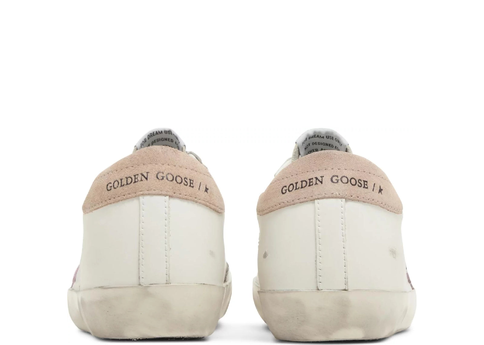 GOLDEN GOOSE SUPER-STAR WHITE ANTIQUE PINK (W)