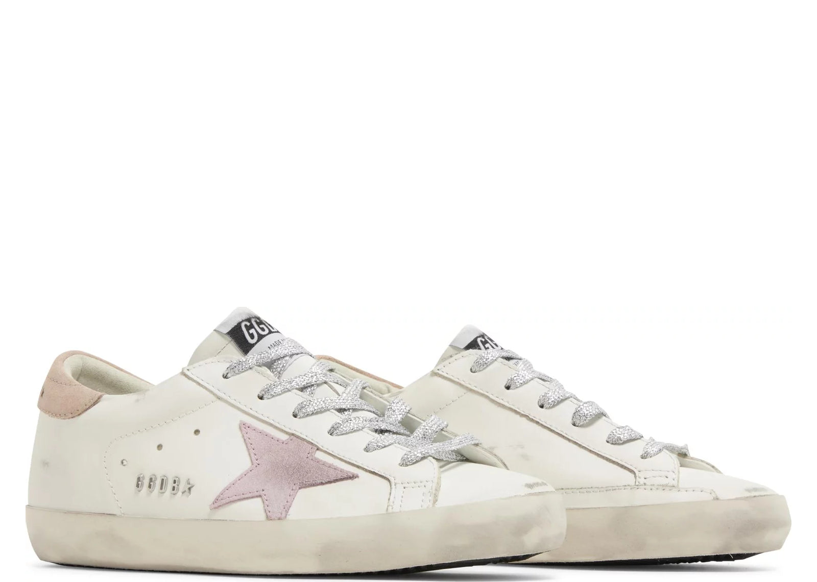 GOLDEN GOOSE SUPER-STAR WHITE ANTIQUE PINK (W)