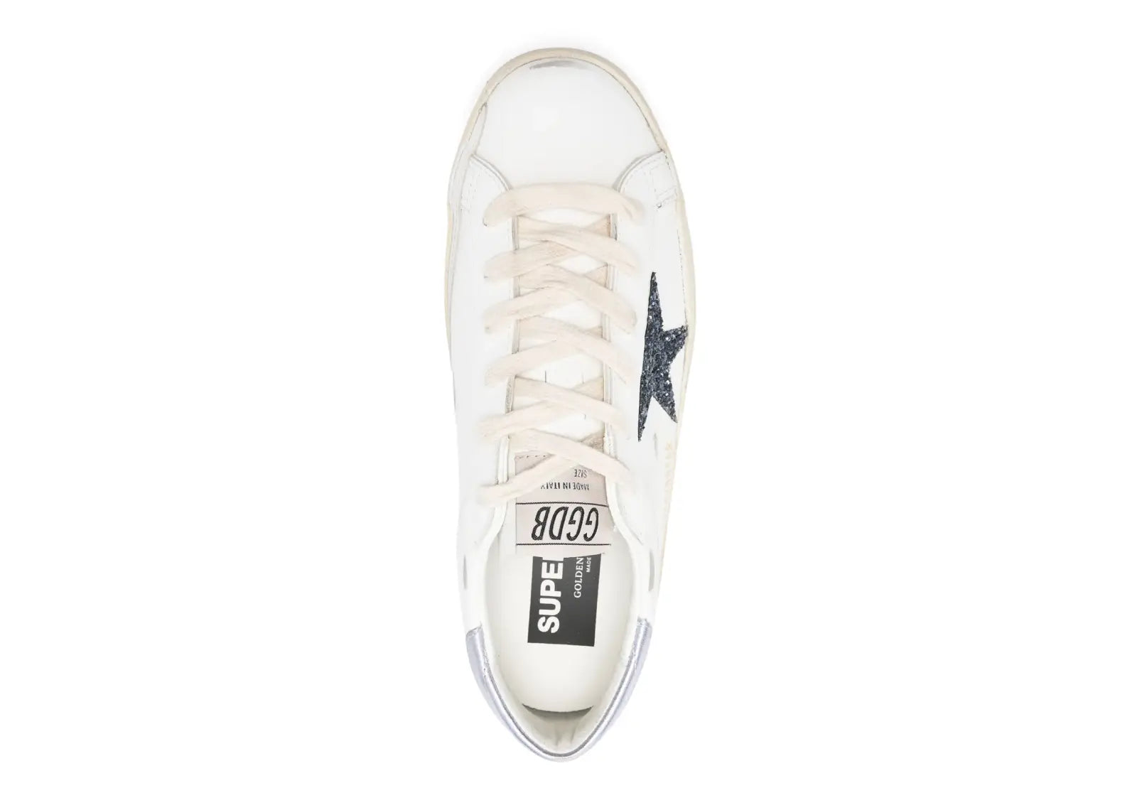 GOLDEN GOOSE SUPER-STAR WHITE BLACK GLICINE (W)