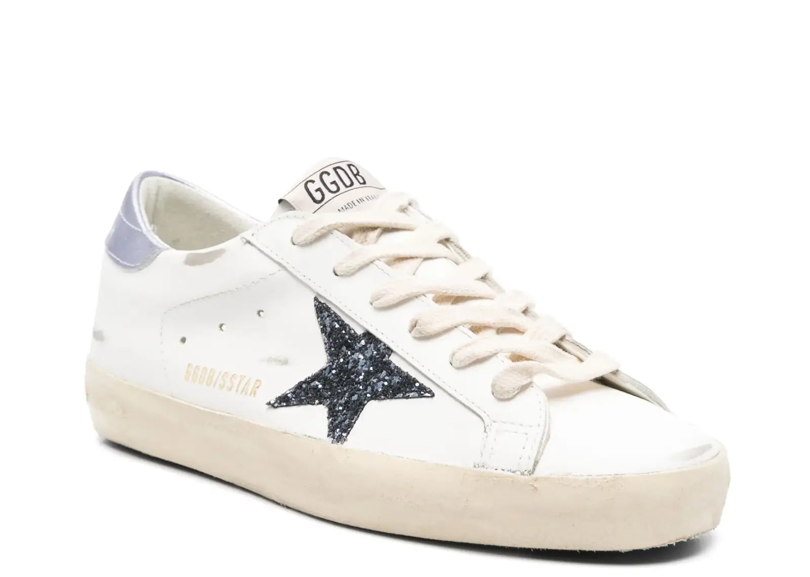 GOLDEN GOOSE SUPER-STAR WHITE BLACK GLICINE (W)