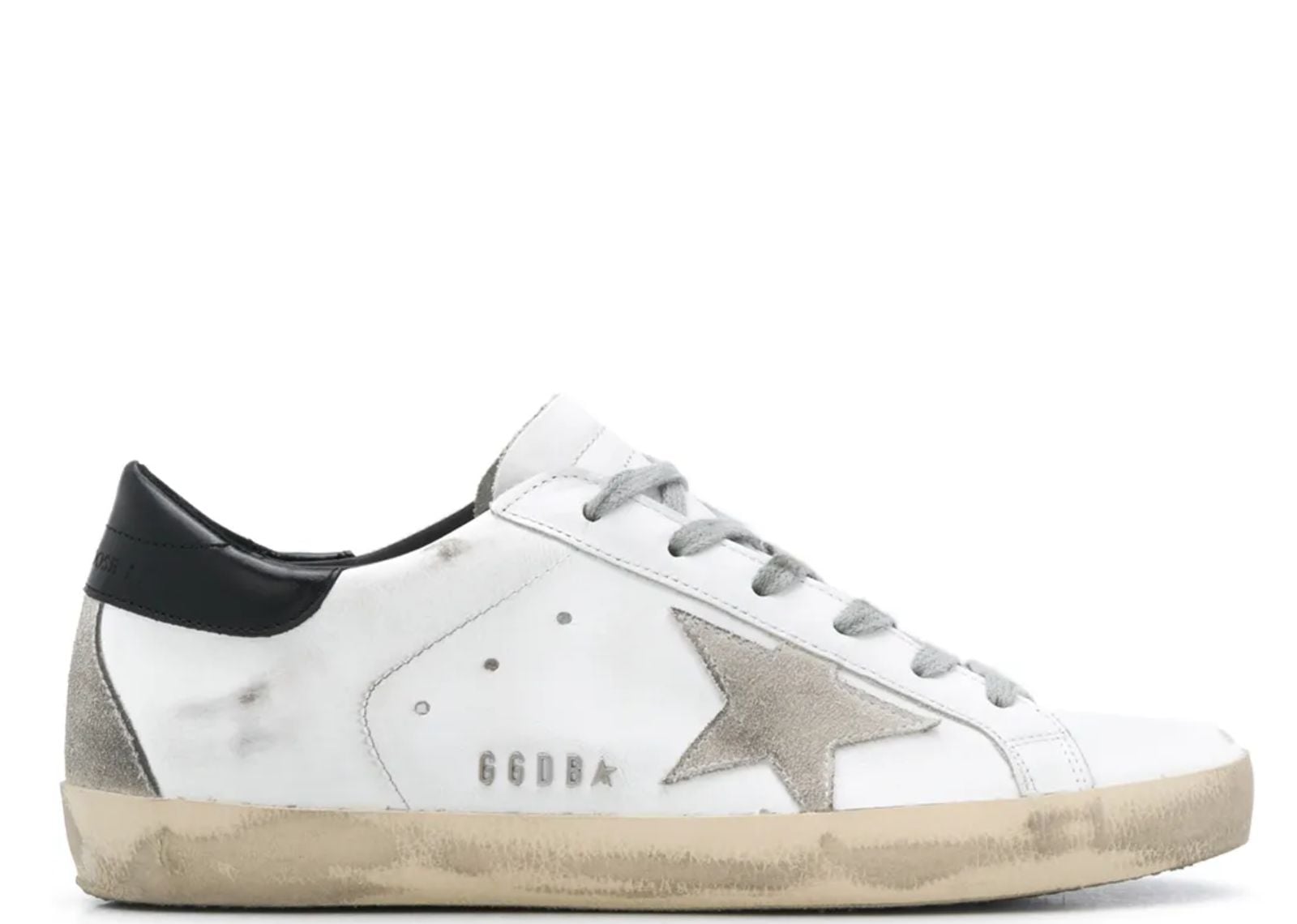 GOLDEN GOOSE SUPER-STAR WHITE BLACK (W)