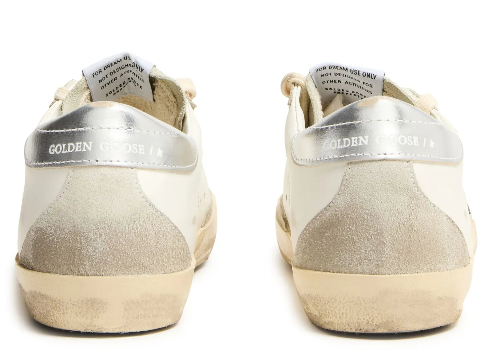 GOLDEN GOOSE SUPER-STAR WHITE ICE GRAY GOLD GLITTER (W)