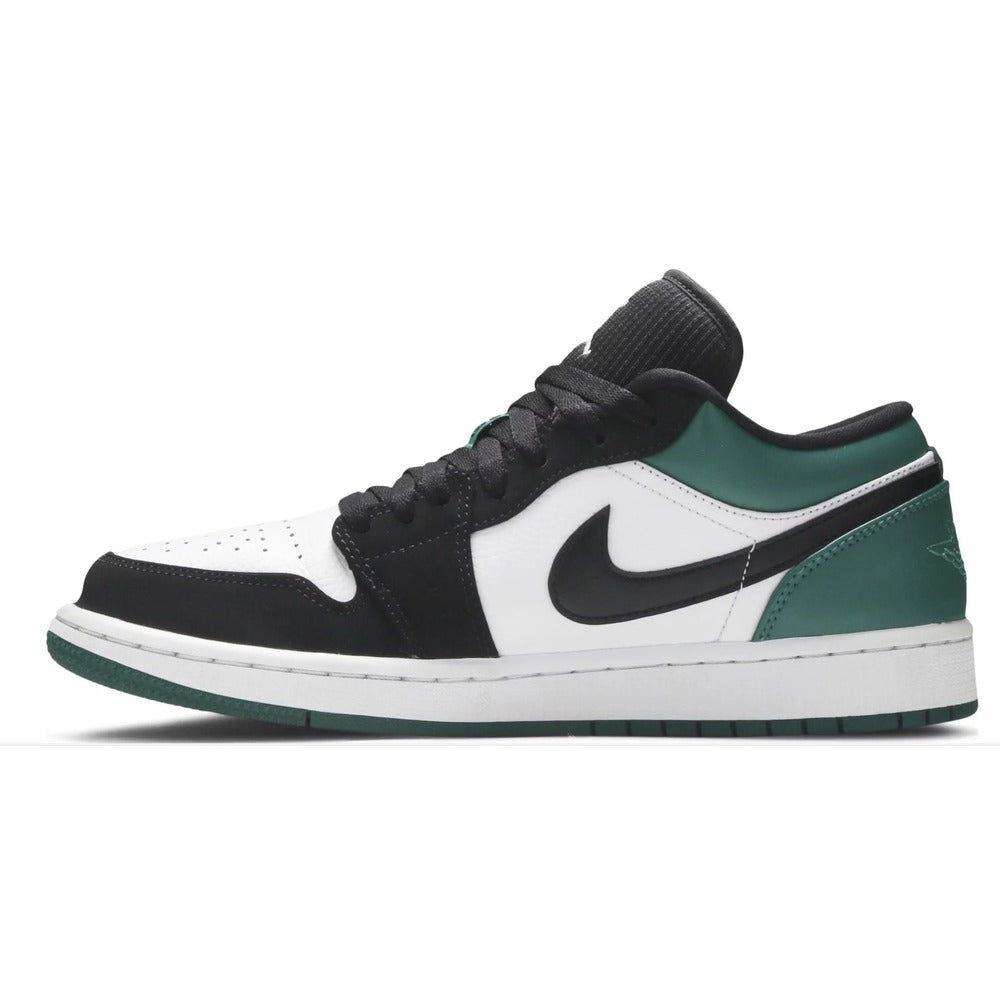 JORDAN 1 LOW WHITE BLACK MYSTIC GREEN