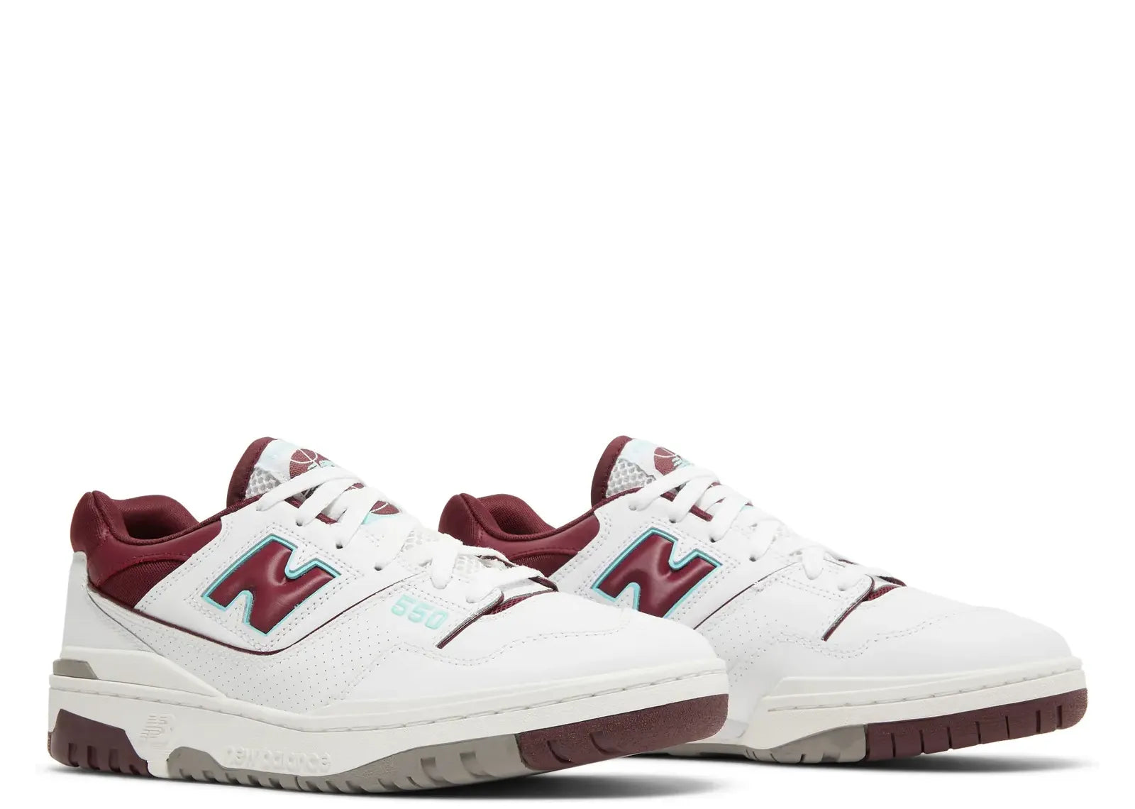NEW BALANCE 550 BURGUNDY CYAN