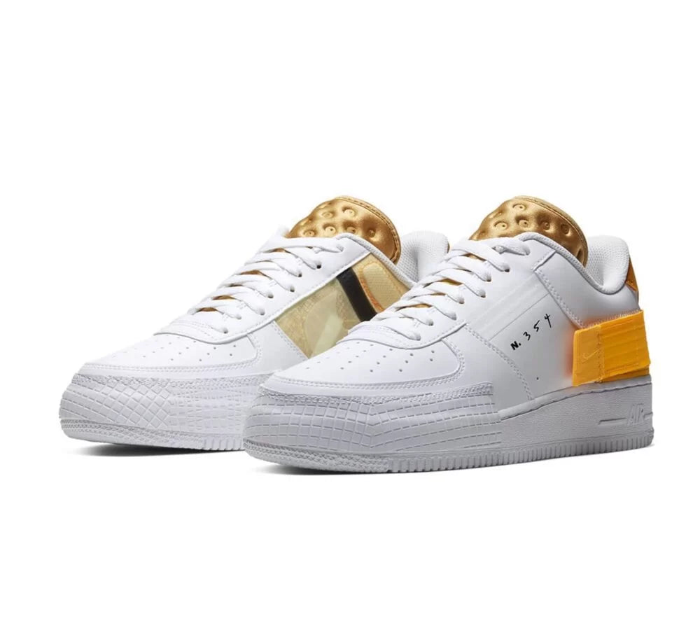 NİKE AIR FORCE 1 TYPE WHITE GOLD