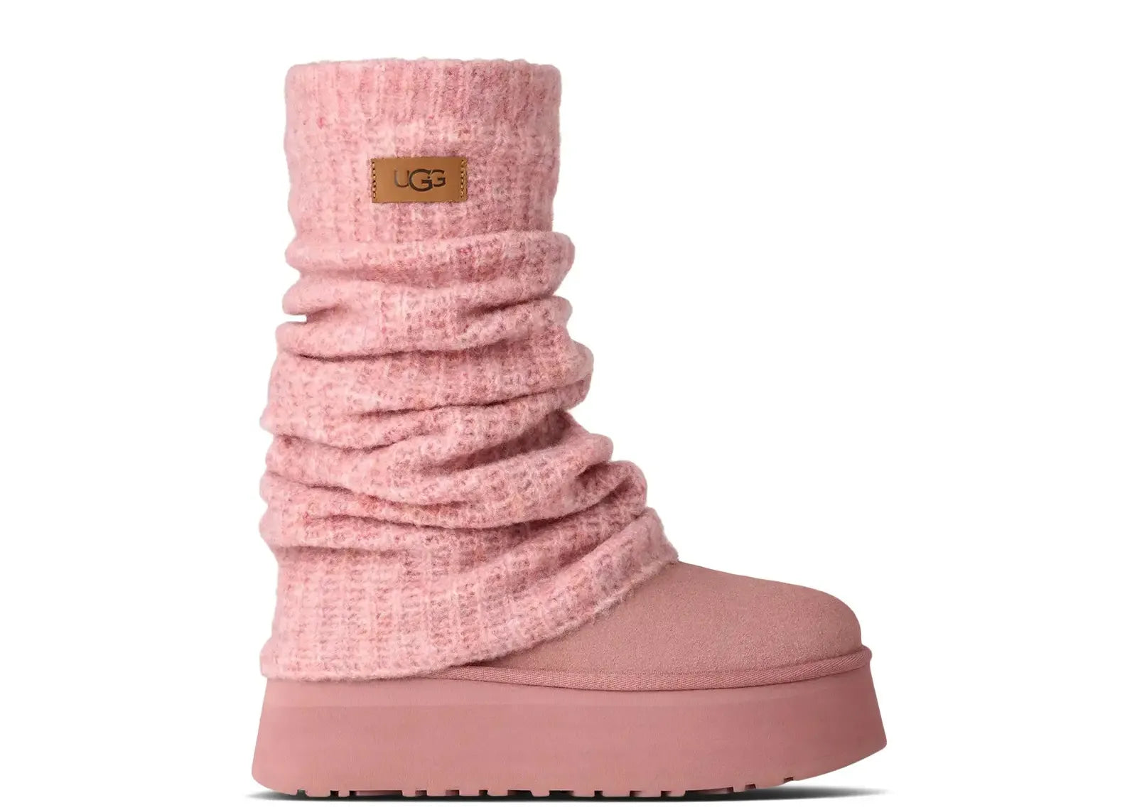 UGG CLASSIC MINI DIPPER LEGWARMER BOOT PINK DAWN (W)