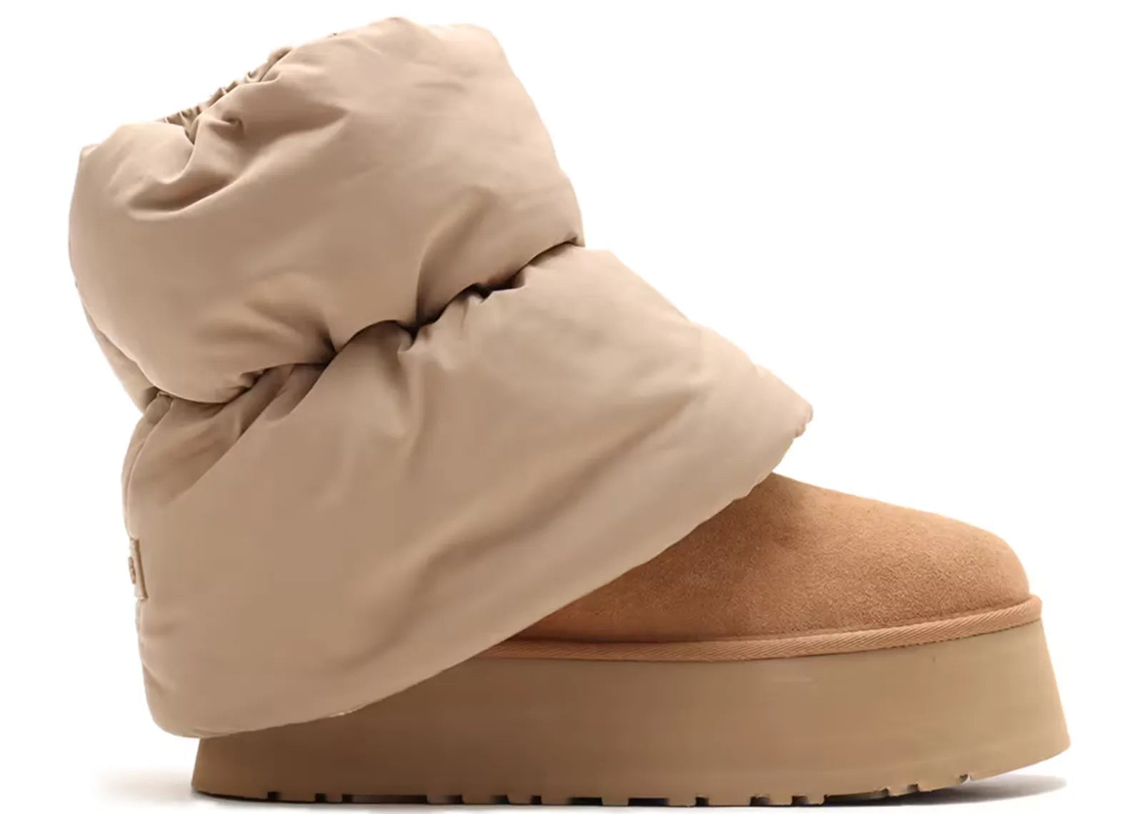 UGG CLASSIC MINI DIPPER PUFFER BOOT AMPHORA CHESTNUT (W)