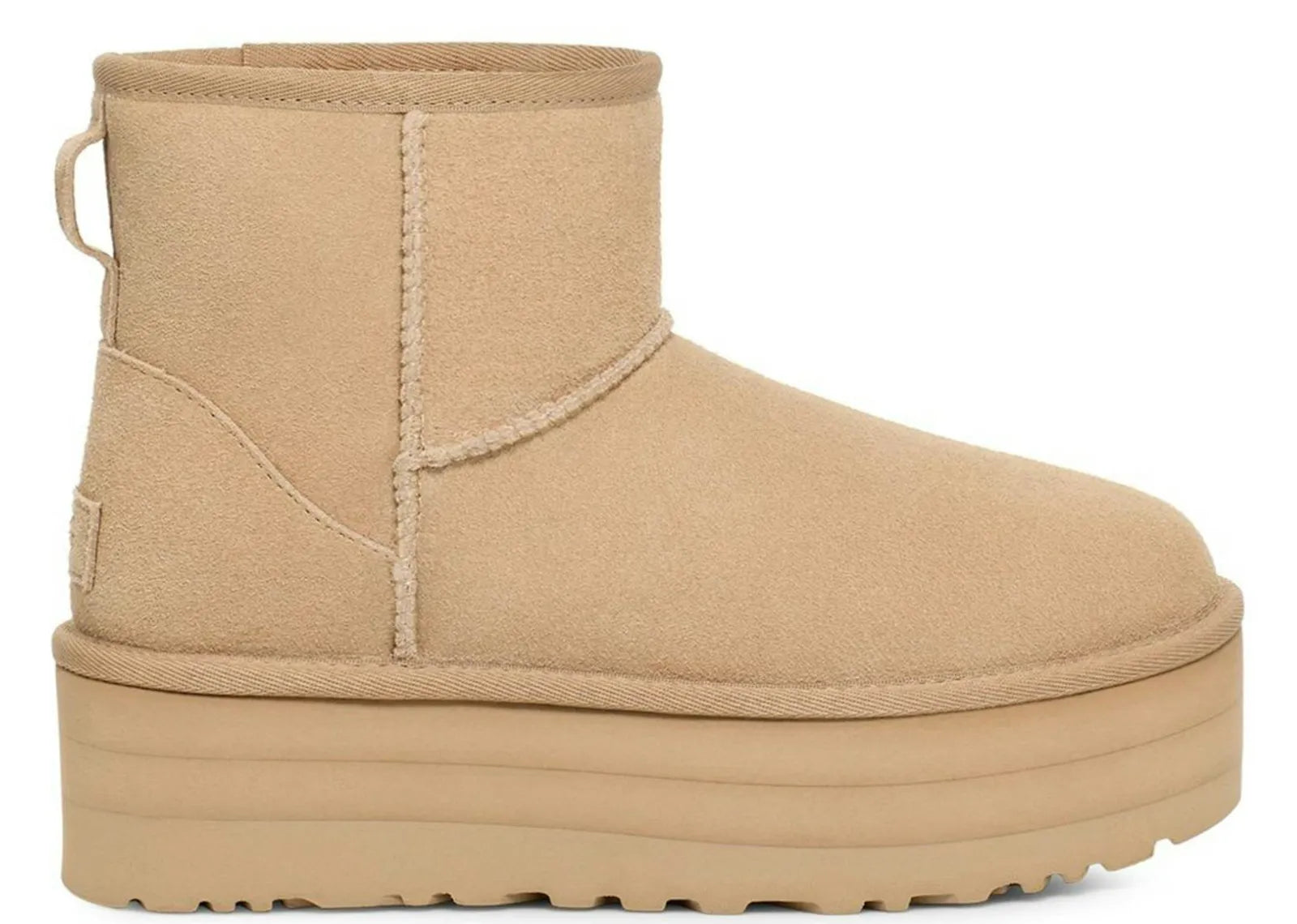 UGG CLASSIC MINI PLATFORM BOOT MUSTARD SEED (W)