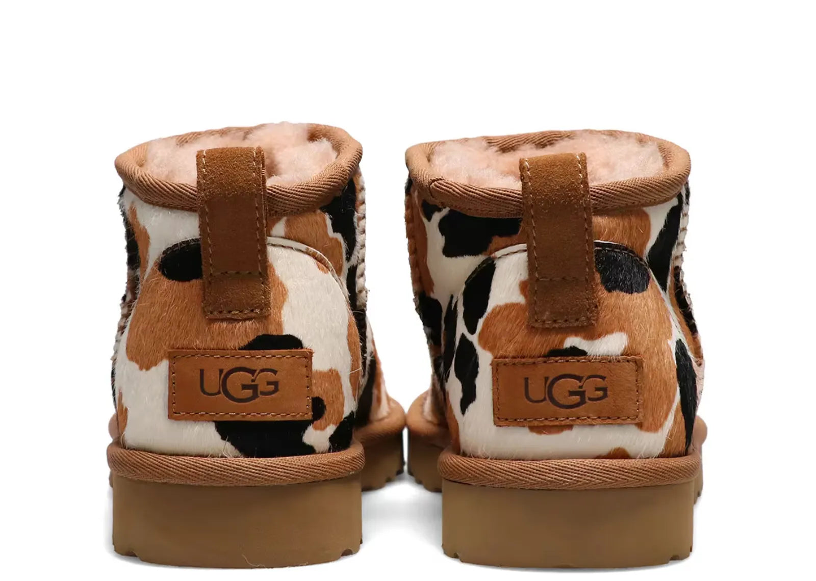 UGG CLASSIC ULTRA MINI BOOT COW PRINT (W)