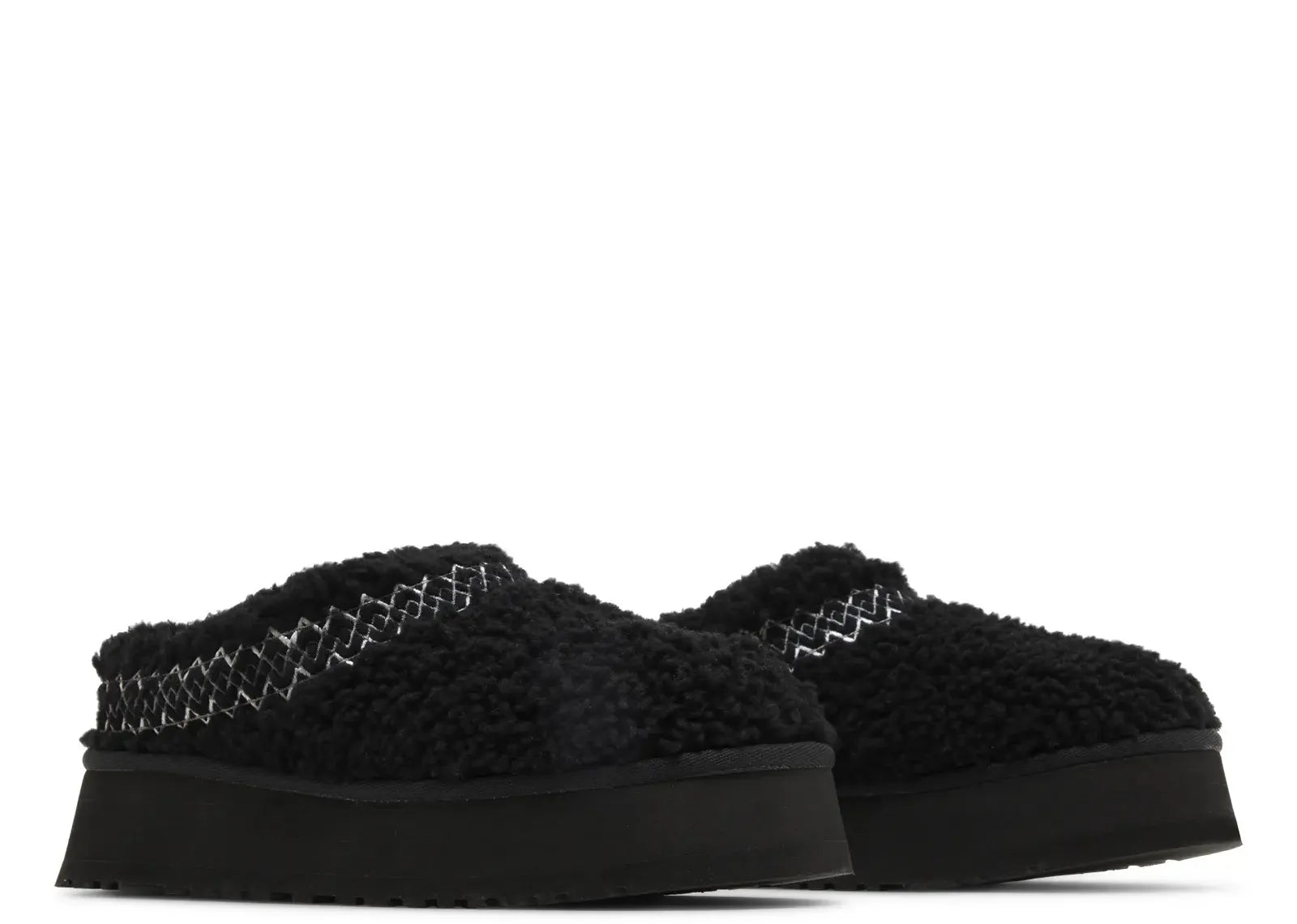 UGG TAzz SLIPPER HERITAGE BRAID BLACK (W)