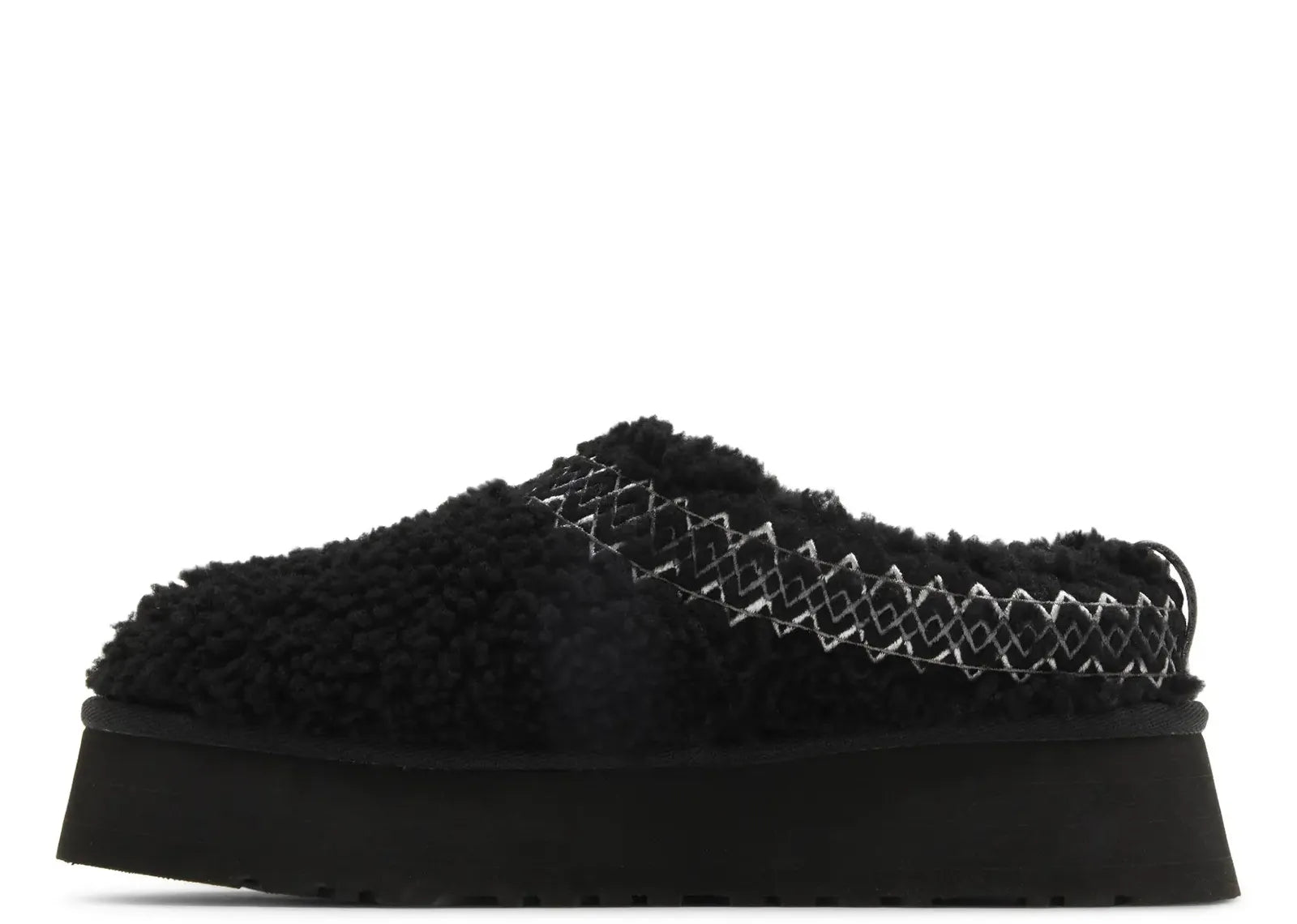 UGG TAzz SLIPPER HERITAGE BRAID BLACK (W)