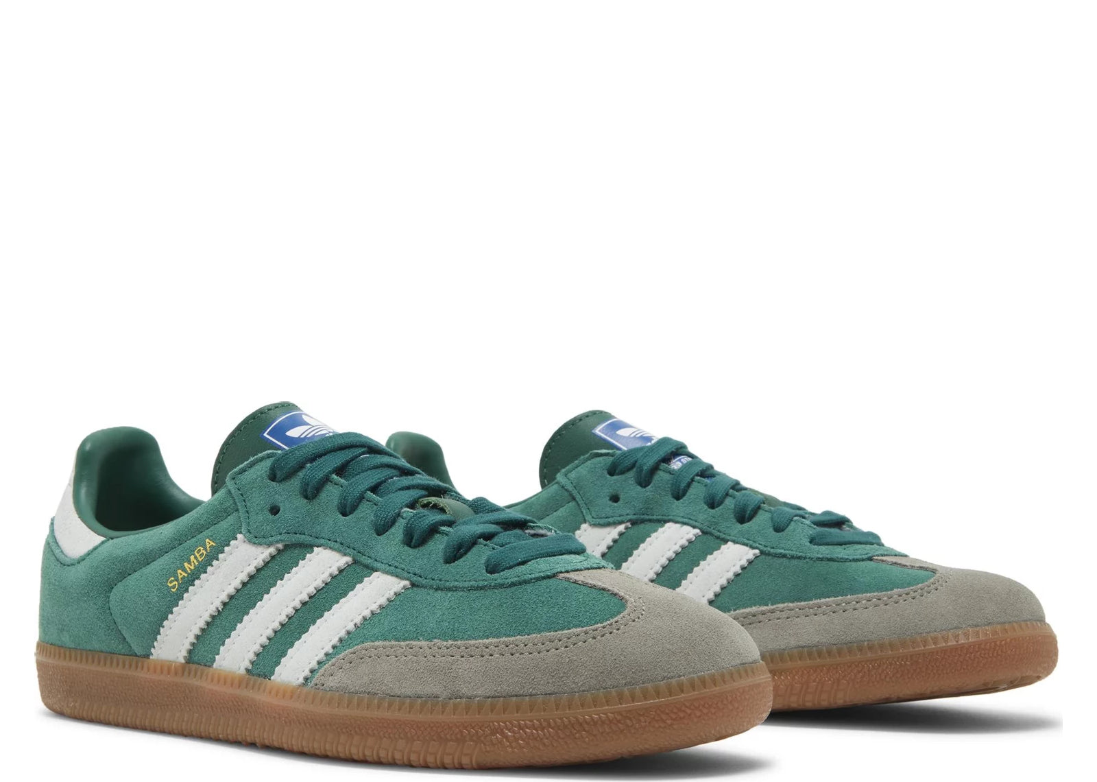 ADIDAS SAMBA OG COLLEGIATE GREEN GUM GREY TOE
