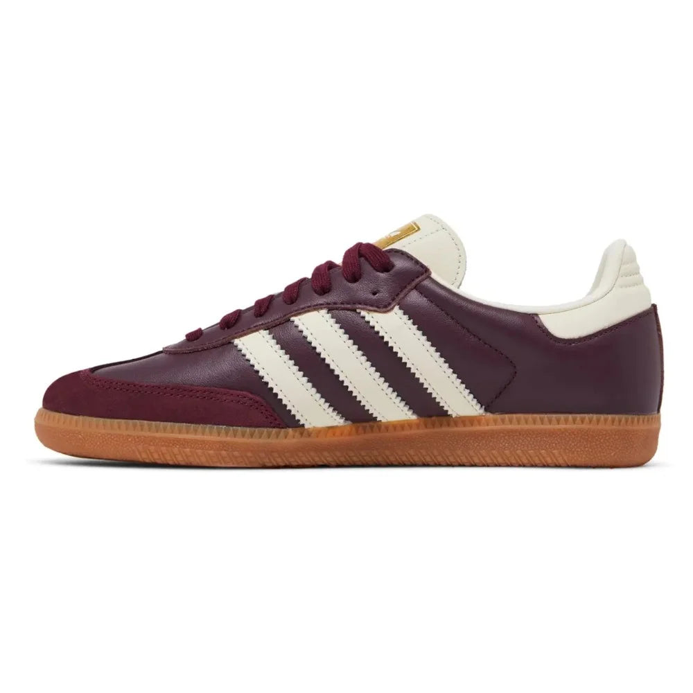 ADIDAS SAMBA OG MAROON GOLD METALLIC