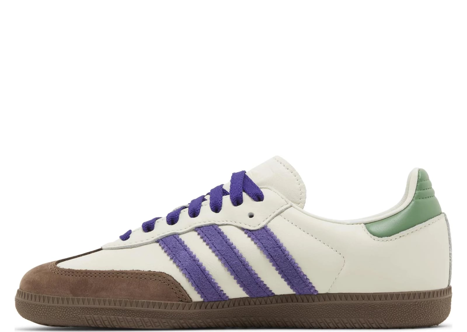 ADIDAS SAMBA OG OFF WHITE CORE PURPLE GREEN BROWN (W)
