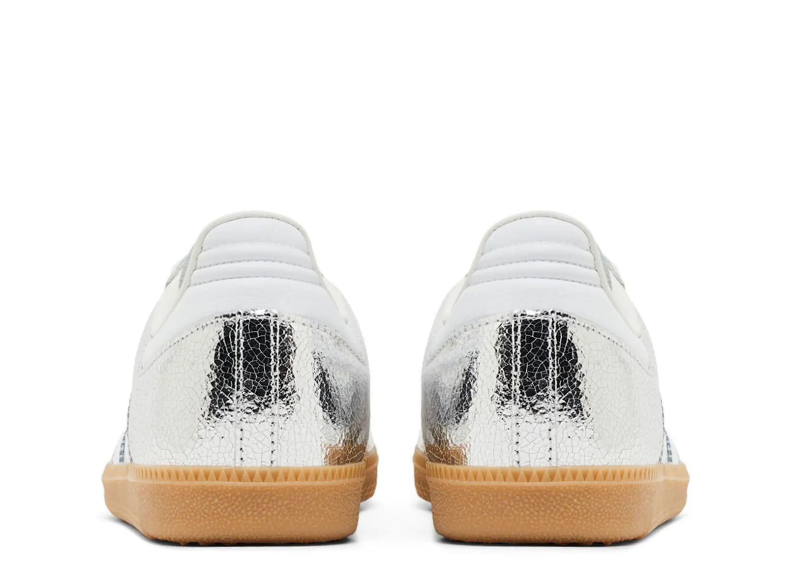 ADIDAS SAMBA OG SILVER METALLIC CRACKED LEATHER (W)