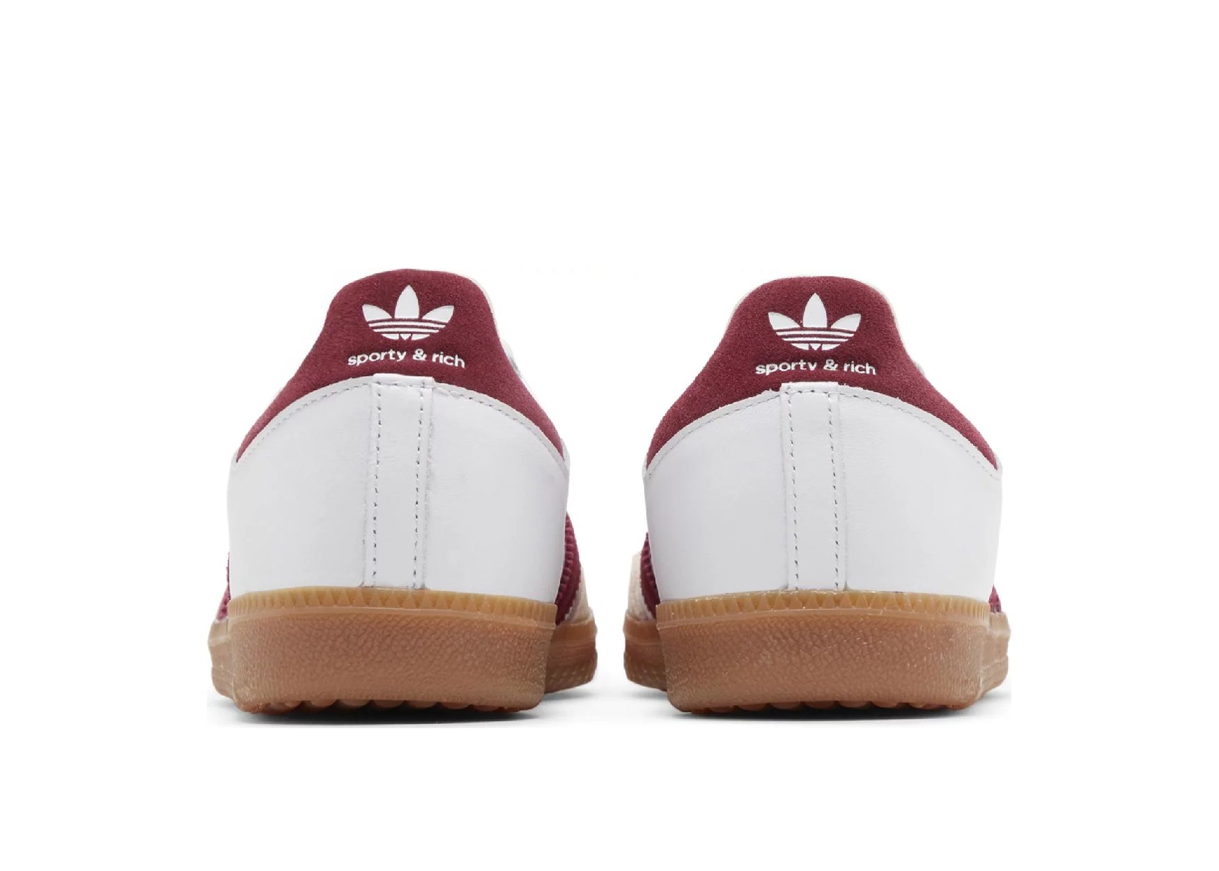 ADIDAS SAMBA SPORTY RICH WHITE COLLEGIATE BURGUNDY